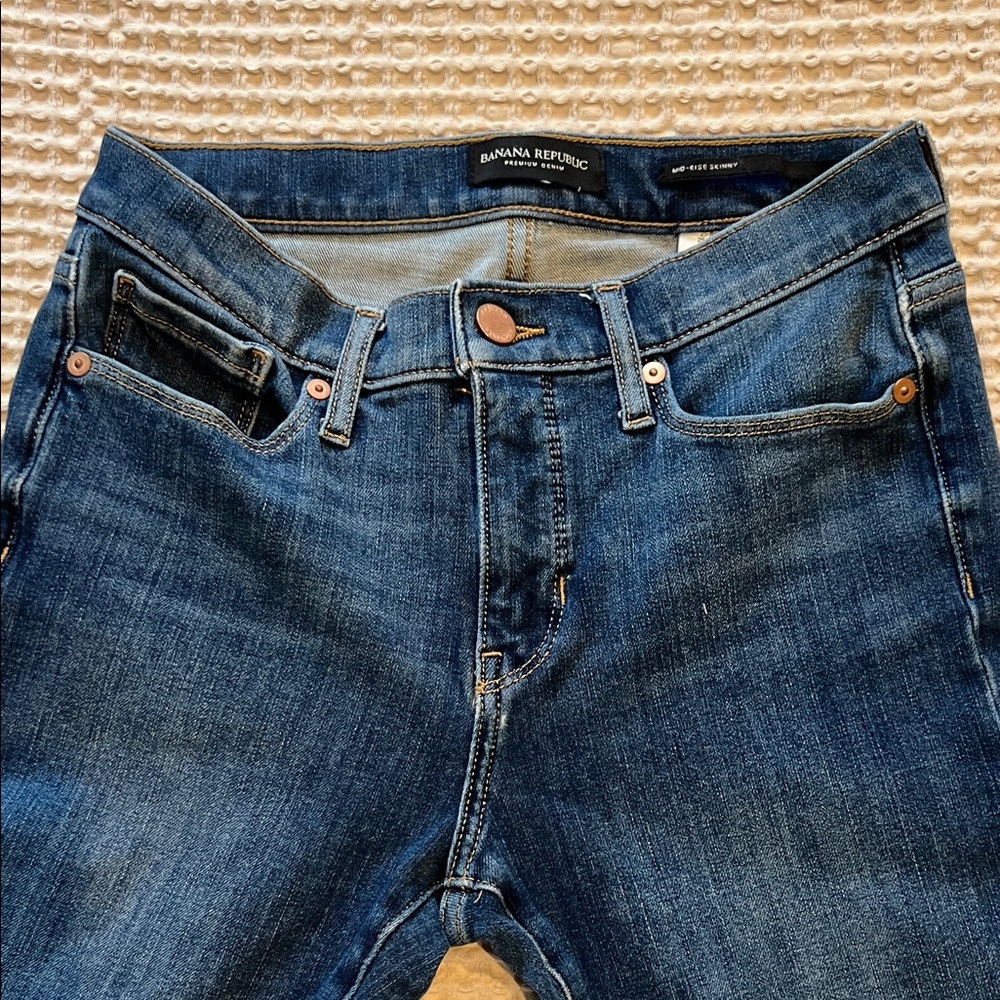 Banana Republic mid-rise skinny jeans